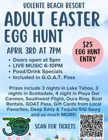 Image: 21+ Adult Egg Hunt at Volente Beach