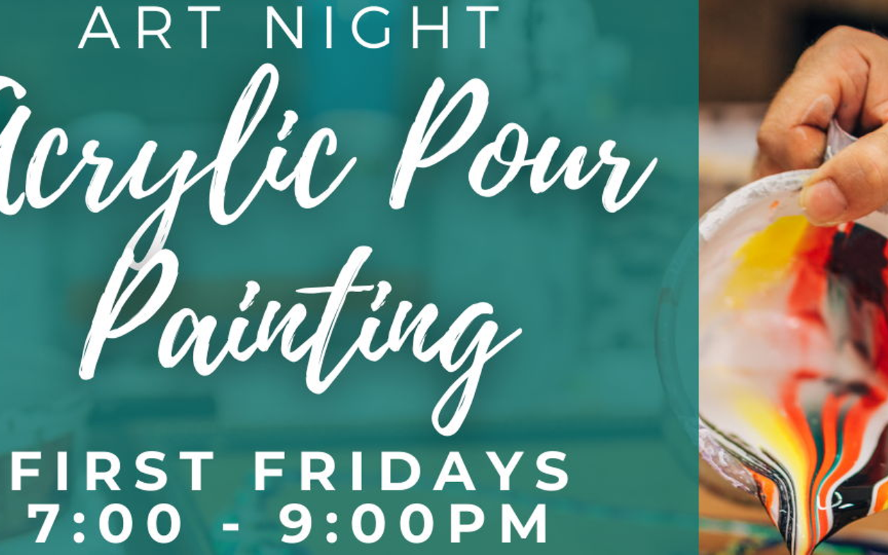 Image: Acrylic Pour Painting Night
