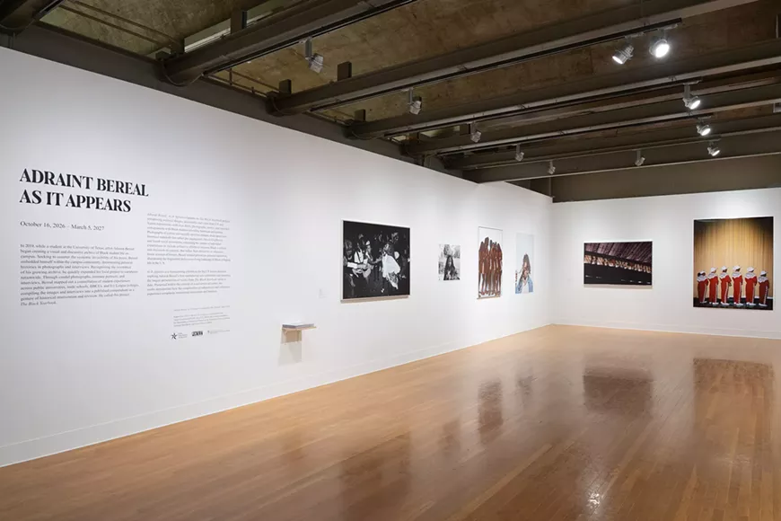 Installation view of "Adraint Bereal" at the Visual Arts Center.