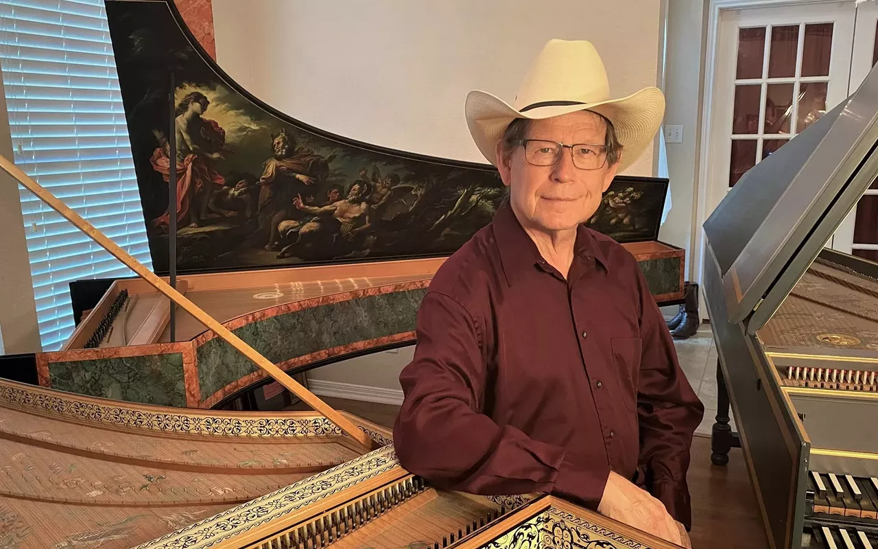 Image: Anton Nel and Keith Womer wrangle the Herd of Harpsichords