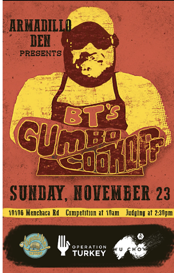 Image: Armadillo Den's Gumbo Cook Off Benefiting Operation Turkey