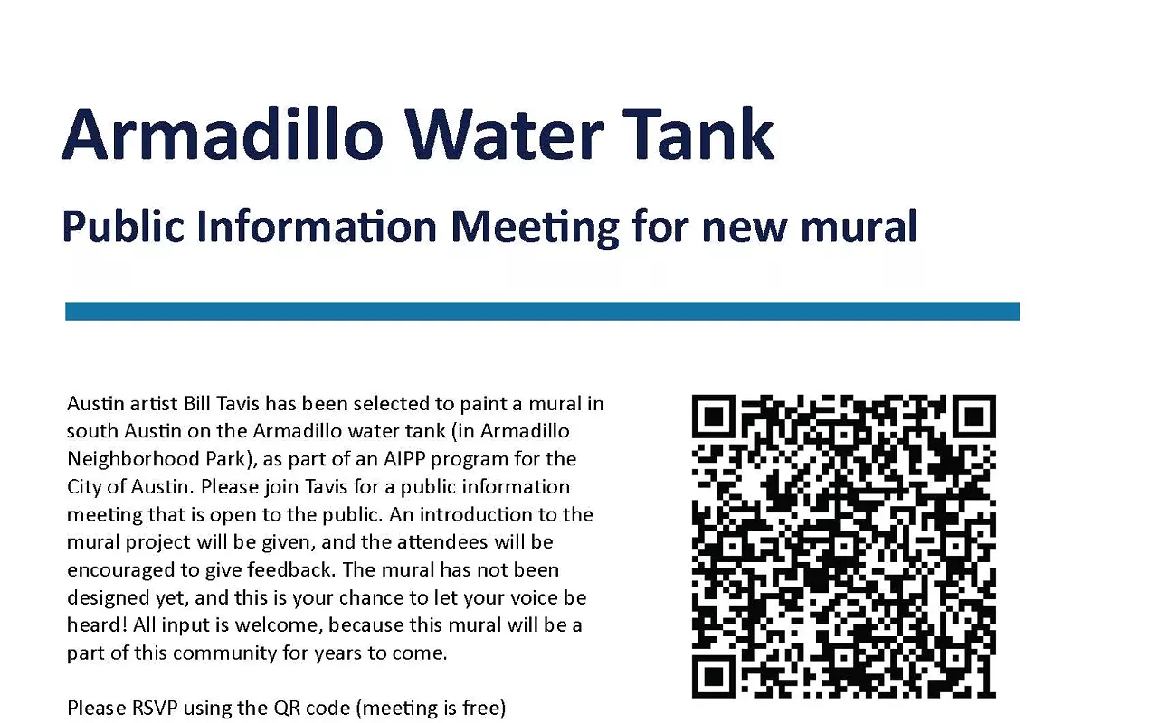 Image: Armadillo Water Tank Mural - Public Information Session