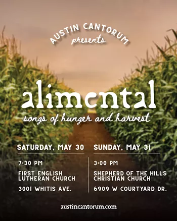 Image: Austin Cantorum presents "Alimental: Songs of Hunger and Harvest"