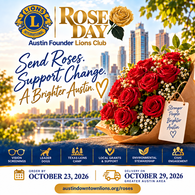 Image: Austin Founder Lions Club Annual Rose Day 2026
