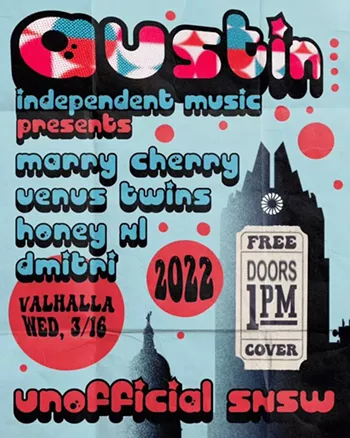 Image: Austin Independent Music presents Marry Cherry, Venus Twins, Honey XL, Dmitri