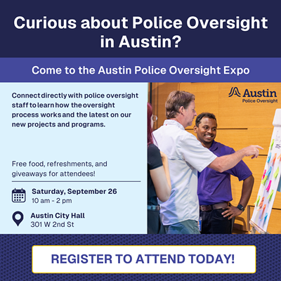Image: Austin Police Oversight Expo