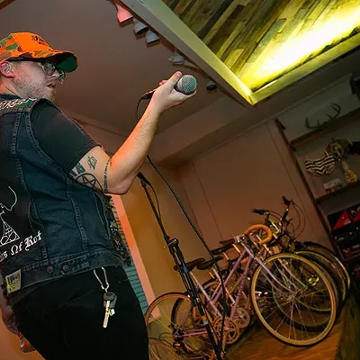 Image: Best Karaoke at a Bike Shop