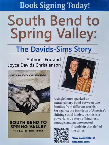 Image: Book Signing: Meet the author of South Bend to Spring Valley: The Davids-Sims Story