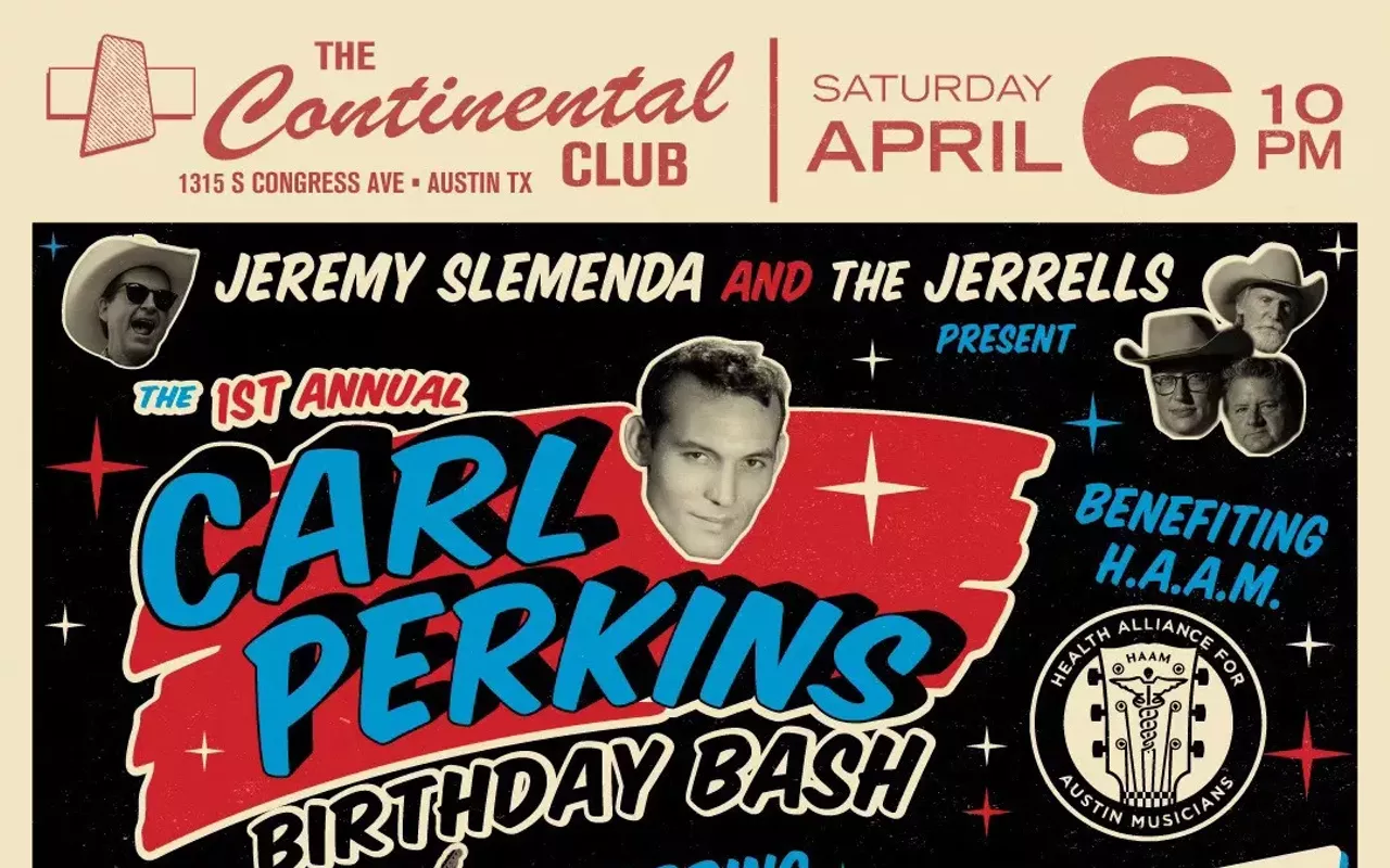 Image: Carl Perkins tribute benefiting HAAM w/ Bill Kirchen, Rosie Flores, Marti Brom, Jake Penrod, Theo Lawrence, Little Rachel, Guitar Grady, Heather Rae Johnson, Tony Estrada, Mandy Marie Luke, Tjarko Jeen, Jeremy Slemenda & the Jerrells