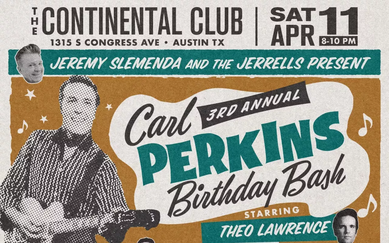 Image: Carl Perkins tribute w/ Theo Lawrence, Tomar Williams, Steve Doerr, Bill Kirchen, & more