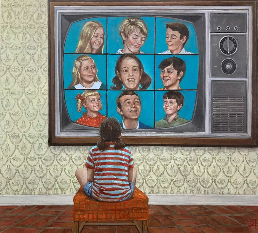 Sara Lee Hughes, Channel 39, oil on canvas