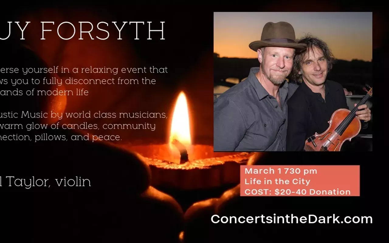 Image: Concerts in the Dark w/ Will Taylor, Guy Forsyth