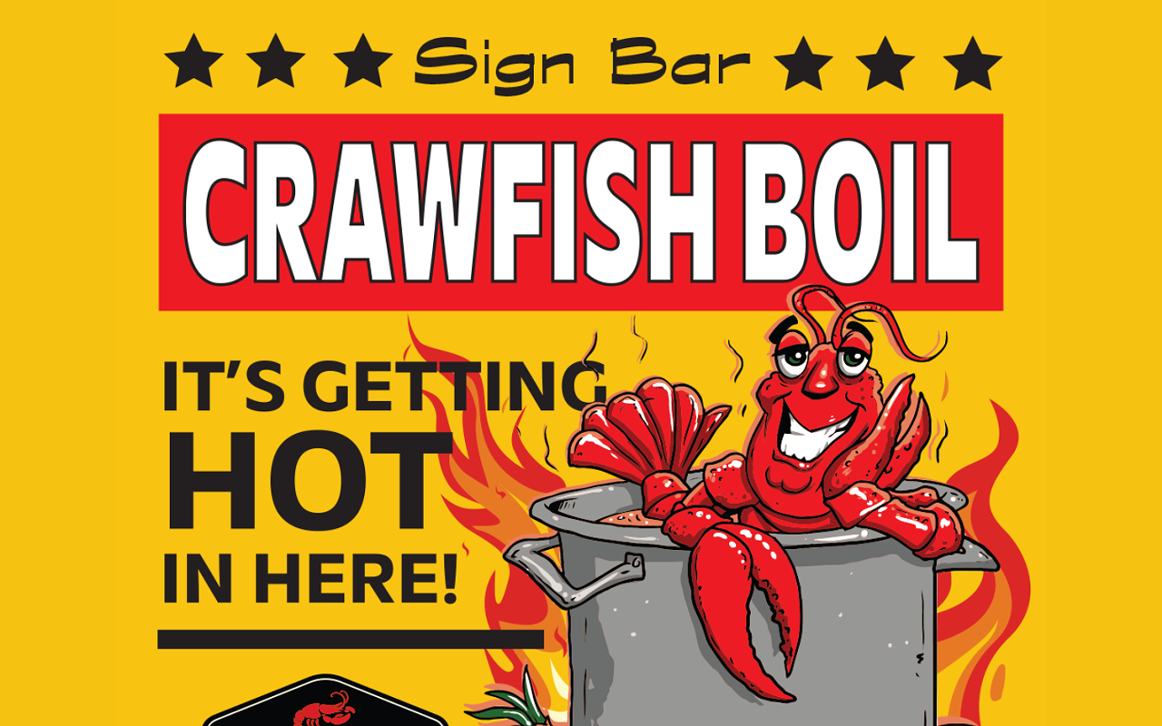 Image: Crawfish Boil @ Sign Bar