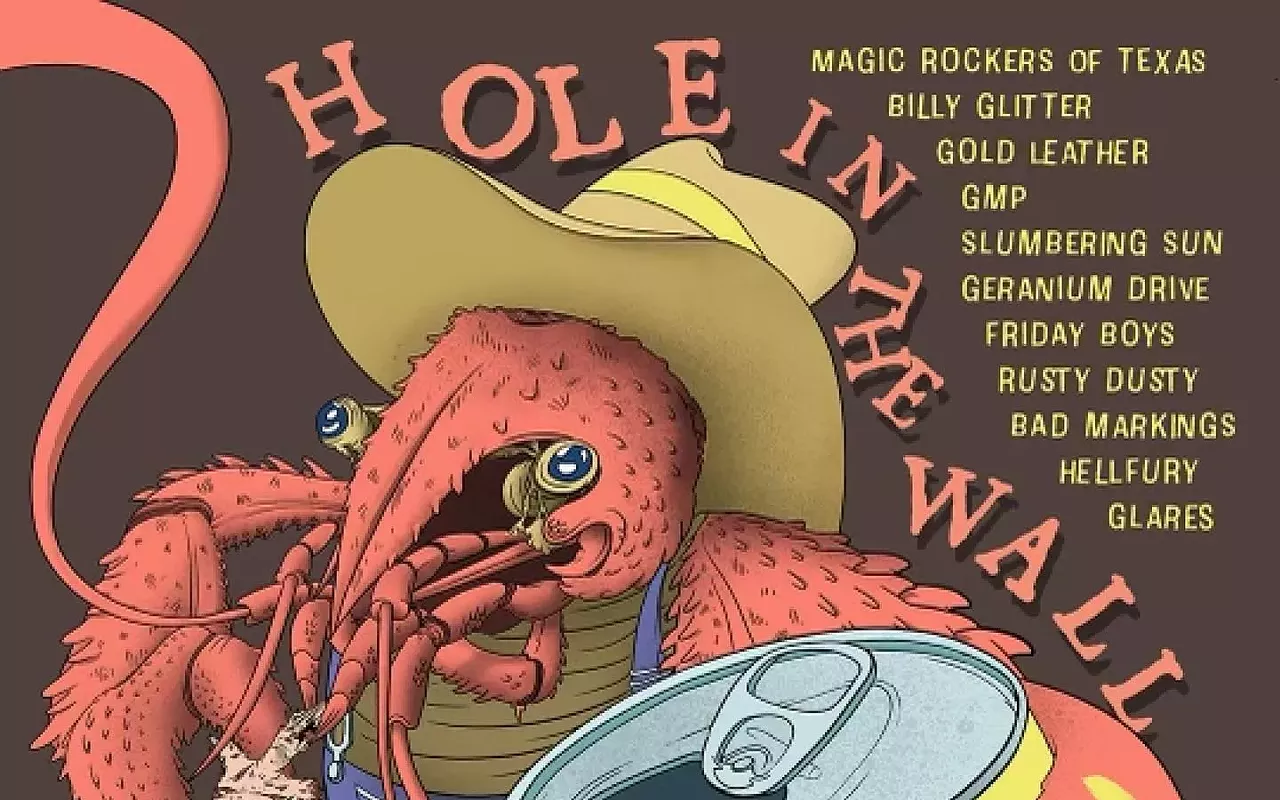 Image: Crawfish boil w/ Magic Rockers of Texas, Billy Glitter, Gold Leather, GMP, Slumbering Sun, Geranium Drive, Friday Boys, Rusty Dusty, Bad Markings, Hellfury, Glares