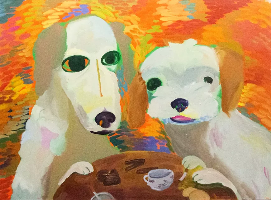 Victor Lee, Cigarettes and Chocolate, 2023, Oil on Canvas