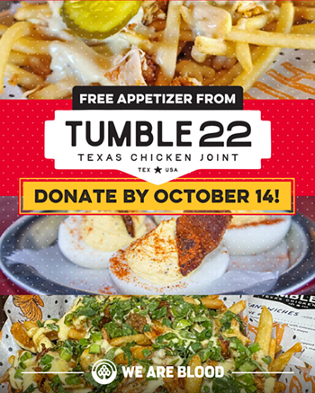 Image: Donate Blood & Score a Free Appetizer from Tumble 22 Hot Chicken