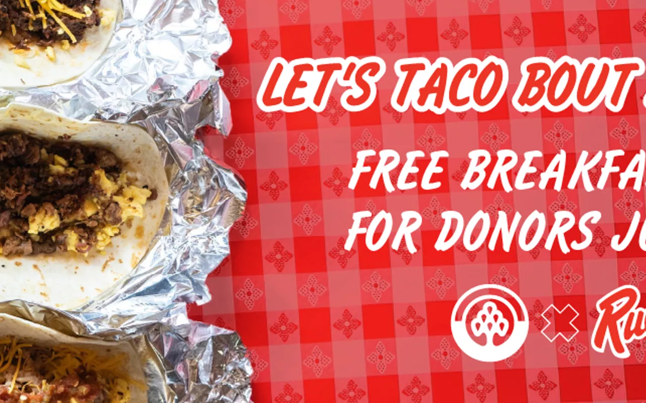 Image: Donate Blood & Score a Free Rudy&rsquo;s Breakfast Taco!