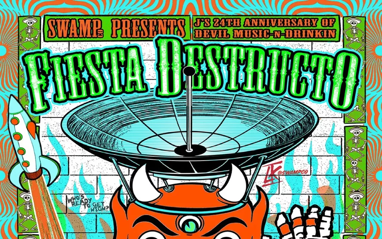 Image: Fiesta Destructo w/ Rocket from the Crypt, Didjits, the Mummies, His Lordship, TEAR DUNGEON, Jack Oblivian & the Sheiks, Gus Baldwin & the Sketch, Black Mercy, Mugger, Spoon Benders, BALACLAVA, Zastava, the Owling, Radium Dolls, Spirit Ghost, more
