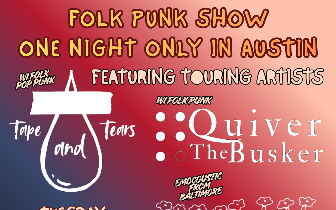Image: FOLK PUNK SHOW &mdash; ONE NIGHT ONLY IN AUSTIN!