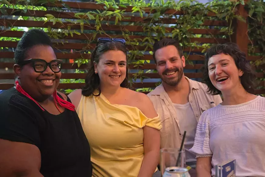 l-r: Nikki DaVaughn, Kelsey Bradsaw, Dan Weinstock, and Eva Ruth Moravec (not pictured: Elissa Castles)
