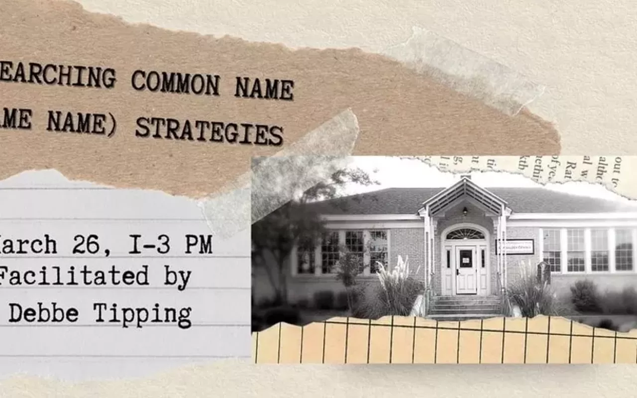 Image: Genealogy Seminar: Common Name Strategies