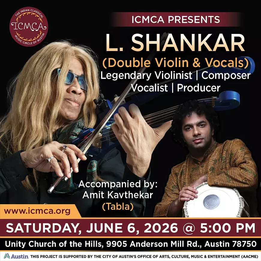 Grammy-Winning Legend L. Shankar Live in Austin