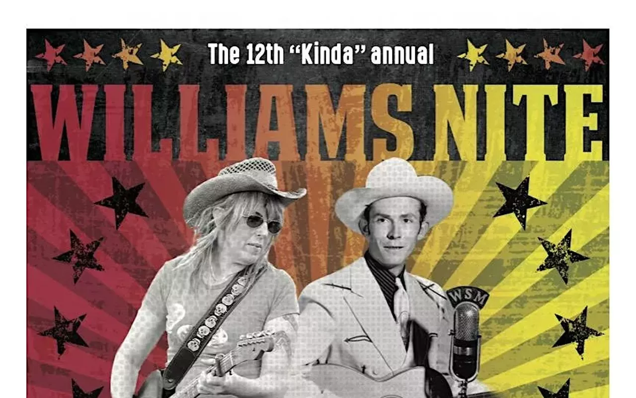 Image: Hank & Lucinda Williams Tribute Night benefiting SIMS Foundation w/ Various Artists (8:00); David Grissom (6:00)