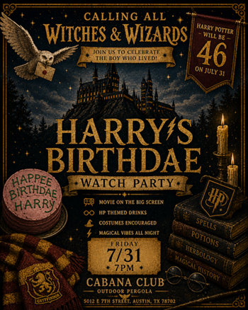 Image: Harry Potter's Birthdae Watch Party with Snack Tray!