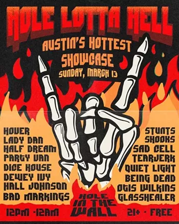 Image: Hole Lotta Hell w/ Hover, Stunts, Lady Dan, Shooks, Half Dream, Sad Cell, Party Van, Tearjerk, Dice House, Quiet Light, Dewey Ivy, Being Dead, Hall Johnson, Otis Wilkins, Bad Markings, Glasshealer