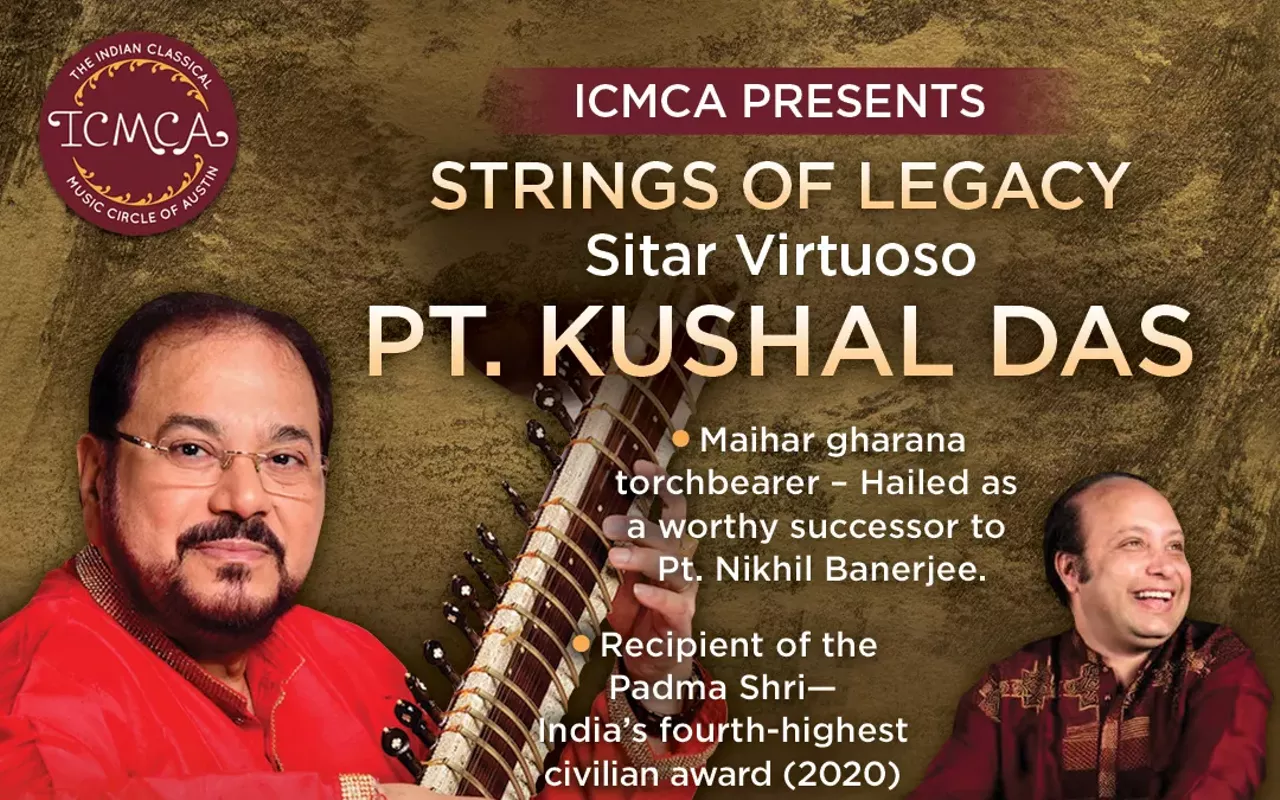 Image: ICMCA presents Legendary Sitar Maestro Pt Kushal Das