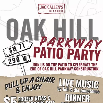 Image: Jack Allen's Oak Hill Patio Party