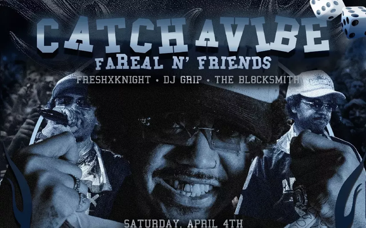 Image: JahleelFaReaL, DJ Grip, Fresh Knight (host)
