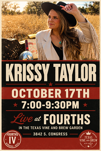 Image: Krissy Taylor Live @ FOURTHS in the Texas Vine & Brew Garden