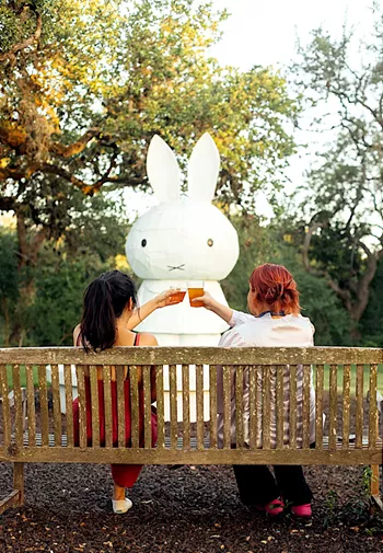 Image: Laguna Gloria: Miffy Fountain's "Gotcha Day"