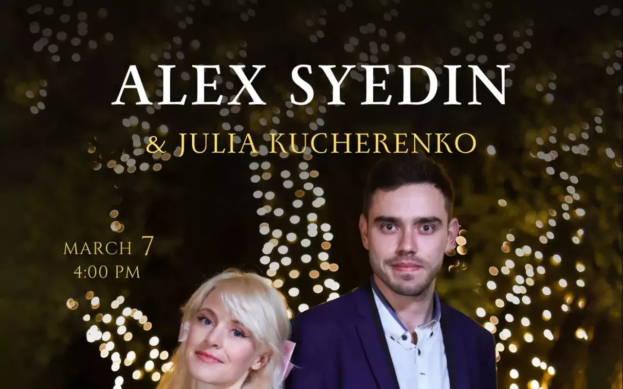 Image: Live in Concert: Alex Syedin (piano) and Julia Kucherenko (violin)