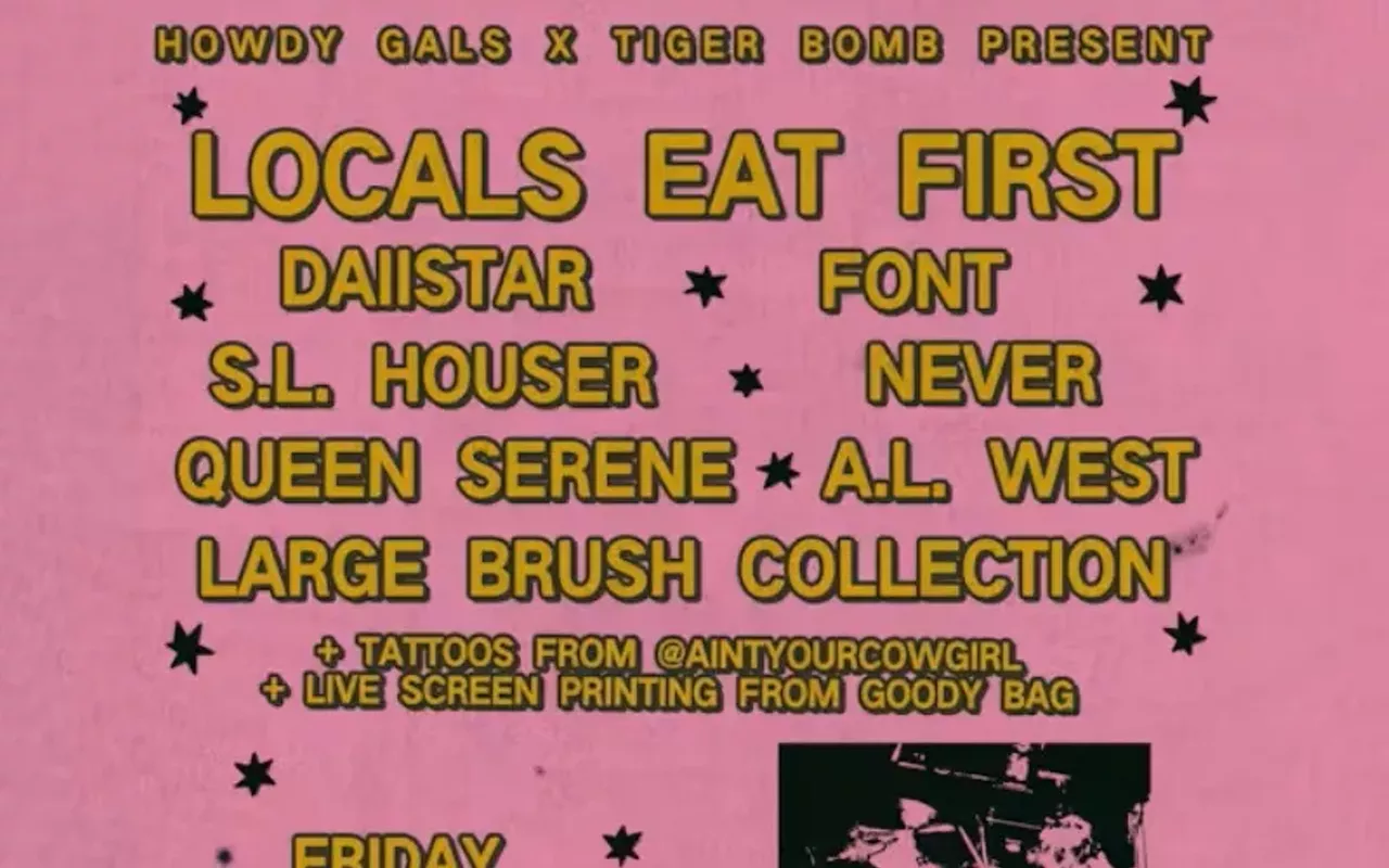 Image: Locals Eat First! w/ DAIISTAR, Font, S.L. Houser, Never, Queen Serene, A.L. West, Large Brush Collection