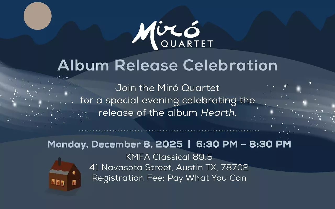 Image: Mir&oacute; Quartet Holiday Album Release Party: Celebrating HEARTH