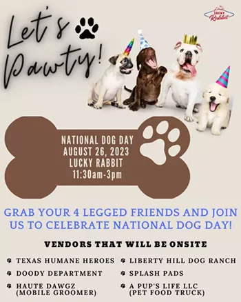 Image: National Dog Day: Dog Party at Lucky Rabbit