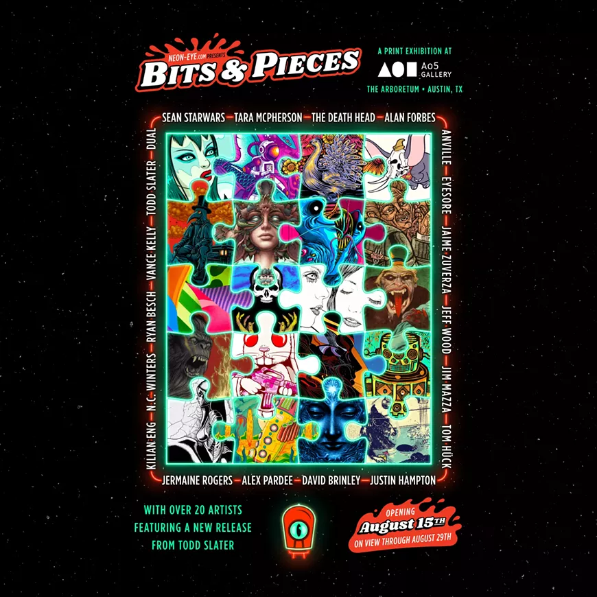 Neon-Eye Presents Bits & Pieces! Print Exhibition At Ao5 Gallery