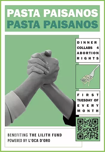 Image: Pasta Paisanos: Collaborative Dinners for Abortion Rights