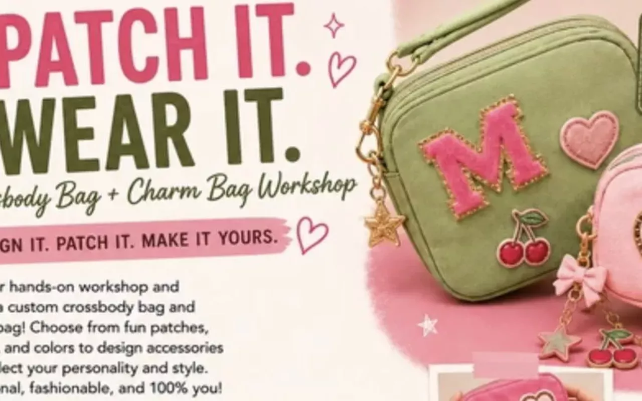 Image: Patch It. Wear It. (Crossbody Bag + Charm Bag Workshop)