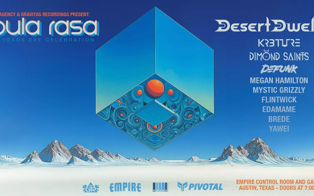 Image: Pivotal Agency & Gravitas Recordings Presents: Tabula Rasa - New Years Eve Party w/ Desert Dwellers, DIMOND SAINTS & More