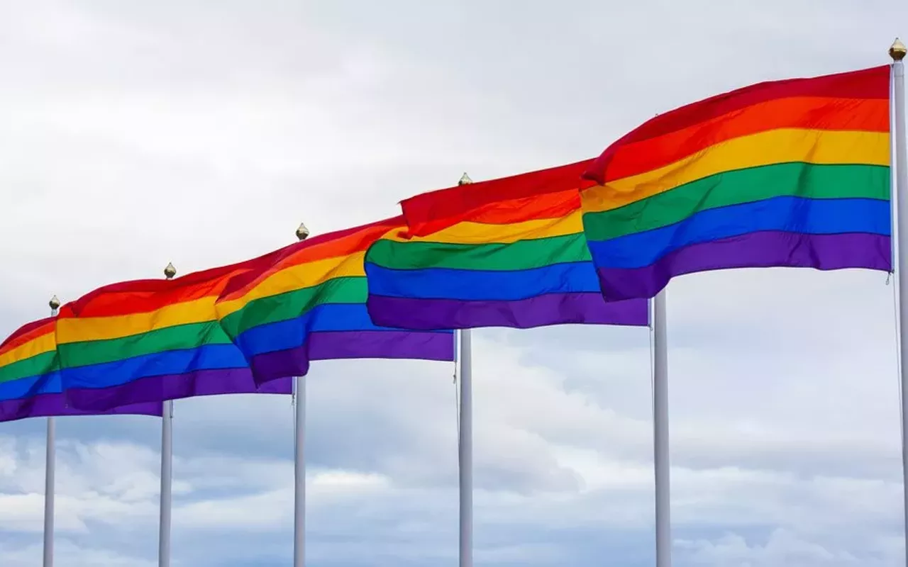 Image: Queer Flag Day at Festival Beach