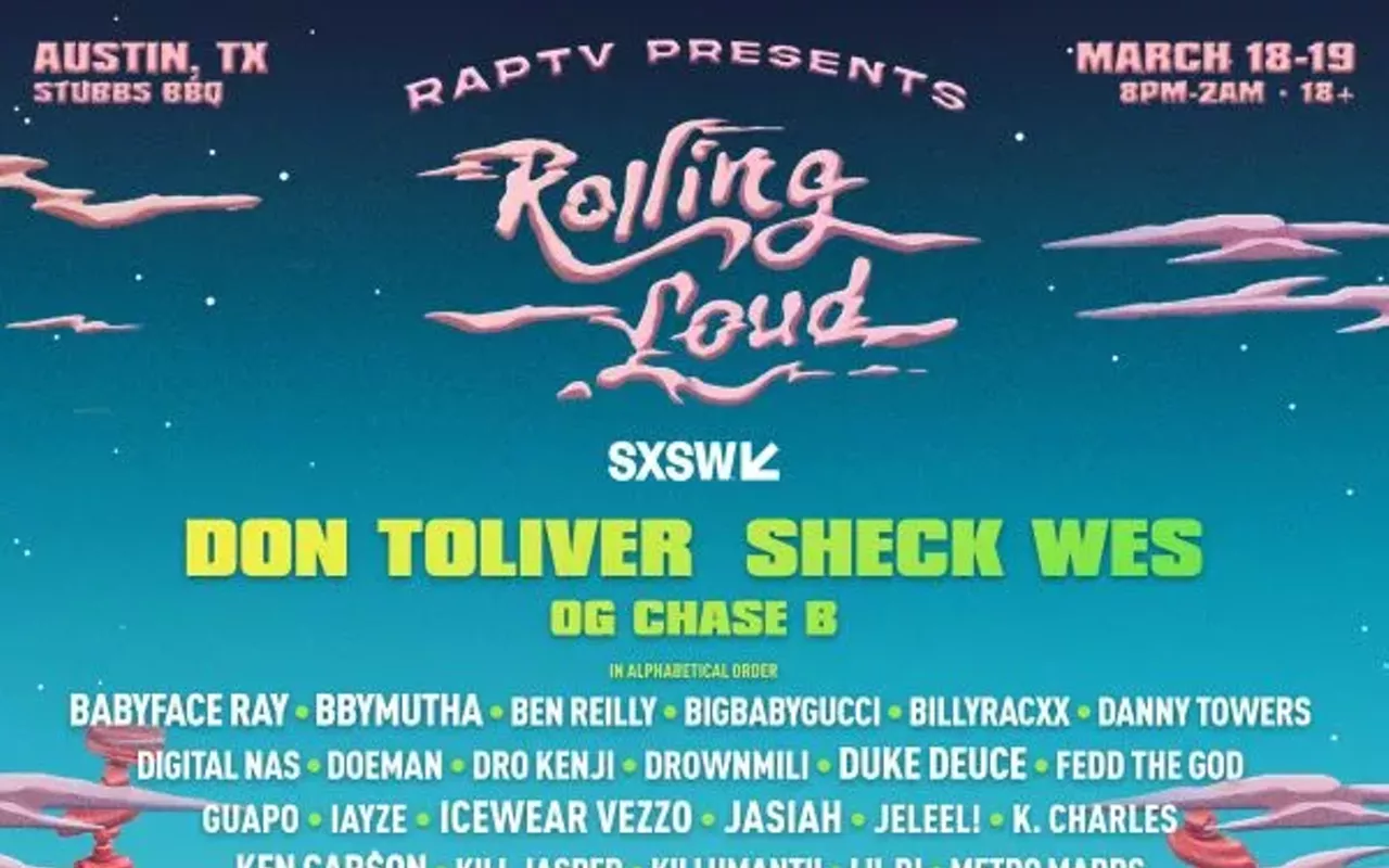 Image: RapTV x Rolling Loud day one w/ Sheck Wes, OG Chase B, Ken Car$on, Danny Towers, Tay Money, Duke Deuce, Mike Dimes, Metro Marrs, Dro Kenji, Tisakorean, Digital Nas, Jeleel!, Babyface Ray, Monaleo, Scorey, Space Jam the Pilot, Rob49, Variou