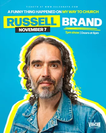 Image: Russell Brand "A Funny Thing Happened on My Way to Church"