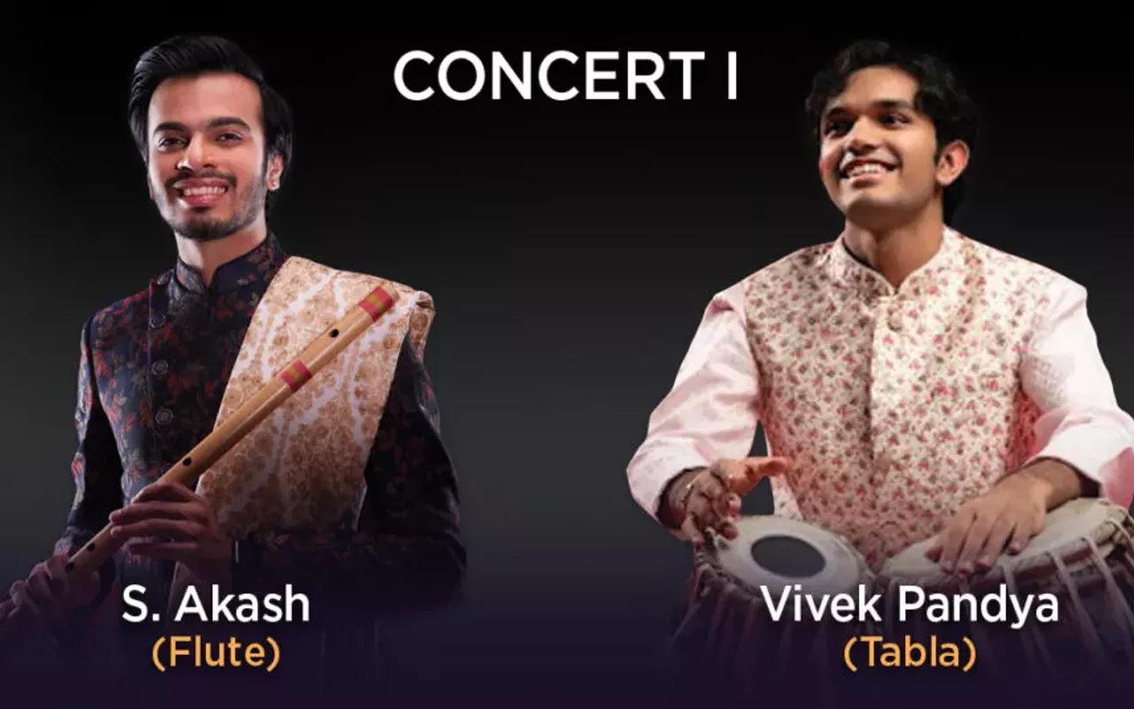 Image: S. Akash (Flute) & Vivek Pandya (Tabla)
