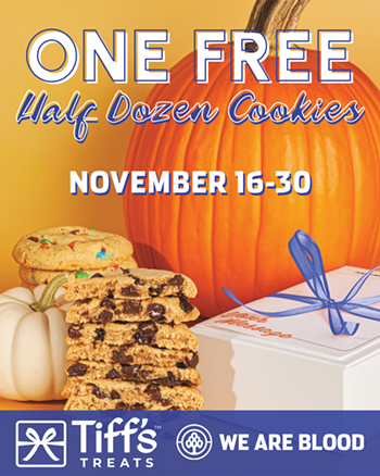 Image: Score Sweets from Tiff&rsquo;s Treats When You Donate at We Are Blood November 16&ndash;30
