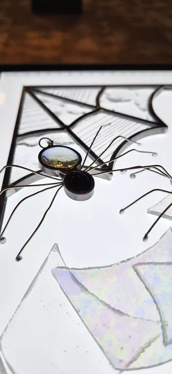 Image: Sip + Solder Spiders and Webs: Stained Glass Workshop at Austin Beerworks