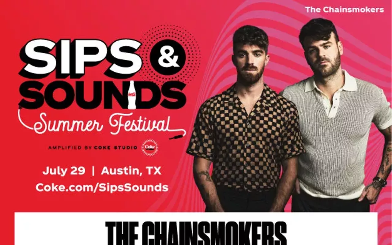 Image: Sips & Sounds Summer Festival amplified by Coke Studio w/ the Chainsmokers (9:30), YUNGBLUD (8:00), Tate McRae (6:30), Latto (5:00), Gayle (3:45), Jake Wesley Rogers (2:30)