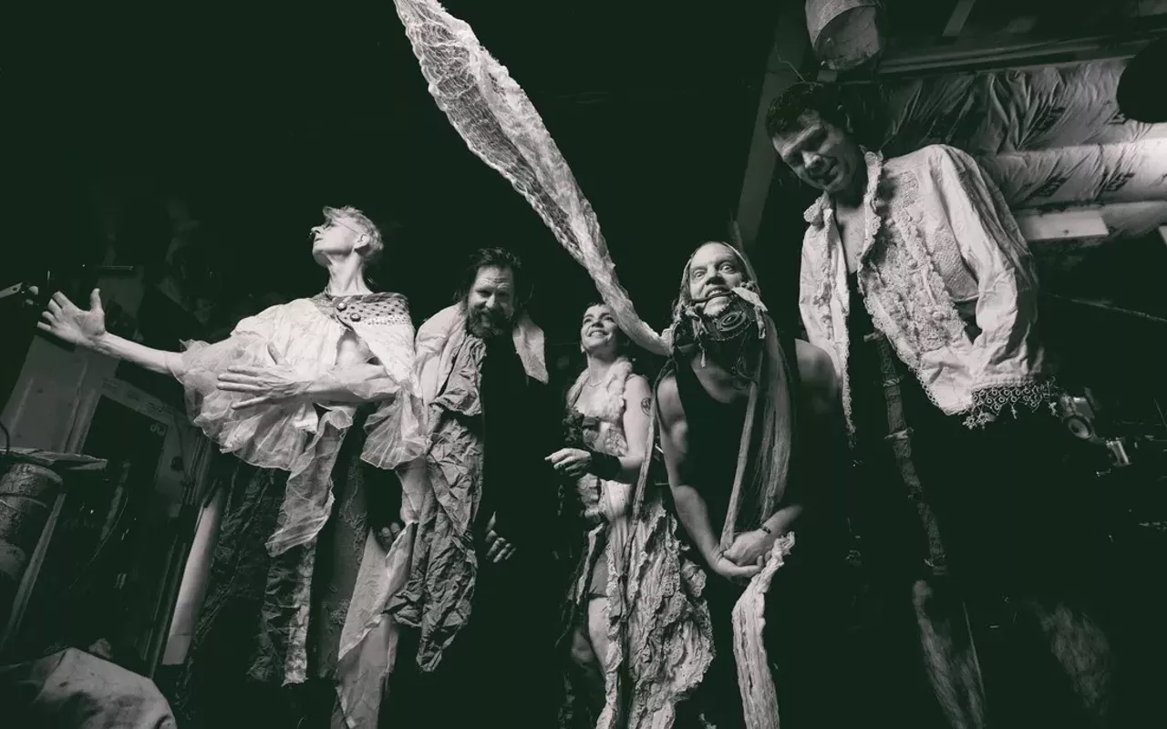 Image: Sleepytime Gorilla Museum, Wendy Eisenberg, Stop Motion Orchestra, WE Are the Asteroid, Wet Dip [outside]